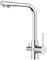 FORIOUS 3 Way Kitchen Tap with Drinking Filtered Water Outlet, Dual Lever Kitchen Sink Taps, Polished Chrome