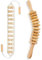 HEETHYCOOL 2 Pcs Anti Cellulite Massage Massagegerät Massageroller Roller Therapie Massage Tools, Maderoterapia Kit Lymphdrainage Massagegerät aus Holz Massage Roller Stick & Roller Seil