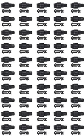 harayaa 50 Pieces Feeder Stop Method Carp Fishing Connector Feeder Accessories Quick Change for