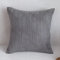 2er Set Kissen mit Füllung (60x60cm grau) Modell Mary Kordsamt gestreift grau, als Sofakissen, Couchkissen Dekokissen Zierkissen, Premium Füllkissen inklusive, weich & angenehm, Doppelpack