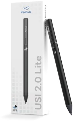 Penoval USI 2.0 Lite Stylus Pen for Some Chromebook Model, 4096 Levels Pressure & Smooth Writing Compatible with Google Pixel Tablet, Amazon Fire Max 11, ASUS Flip CX5/CM3, Lenovo Duet and More