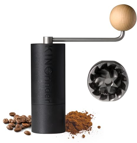 KINGrinder P1 Leichte Manuelle Hand-Kaffeemühle für Mokkakanne, French Press, Drip mit Montagekonsistenz Edelstahl konische Fräsmühle, 20g Kapazität