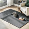 SONGMICS Teppich, 120 x 170 cm, Wohnzimmerteppich, Rutschfester Teppich, Dekoration, für Wohnzimmer, Schlafzimmer, maschinenwaschbar, modern, anthrazitgrau TAR012G02