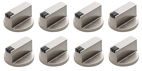 ROBMNE Stove Handle, 6mm Zinc Alloy Control Knob Oven Switch Universal Silver Gas Stove Control Knob, Suitable for Oven Stove Gas Stove