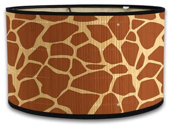 FANSU Lampenschirm fuir Tischlampe, Leopardenmuster Lampenschirm Hängelampe Lampenabdeckung für E27 Stehlampe Tischlampe Deckenleuchte Wohnzimmer Deko (Braun,30x30x20cm)