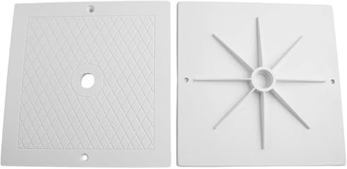 Couvercle de Skimmer Accessoires de Piscine 10 Pouces Couvertures de Skimmer carrées de 25,4 cm pour H*ayward SPX1082E, SP082, 1083, 1084, 1085 et SP1086 (2 Pack)