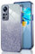 GOGME Glitter Cover per Xiaomi 12 Lite, Tlaio Elettrolitico Silicone TPU Antiurto Trasparente/Brillare Protective Custodia. Blu