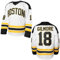 Happy Gilmore #18 Sandler 1996 Movie Ice Hockey Jersey Stitched Athletics Sports Shirt for Men Black White S-3XL, 18 Gilmore White, L