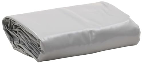 prissent Telone 2,8x2,8 m Telone Piscina Telone Impermeabile Telone Occhiellato Telone Campeggio Tende Antipioggia Balcone Mobili da Giardino Telone Esterno Tela con Rivestimento in PVC Grigio