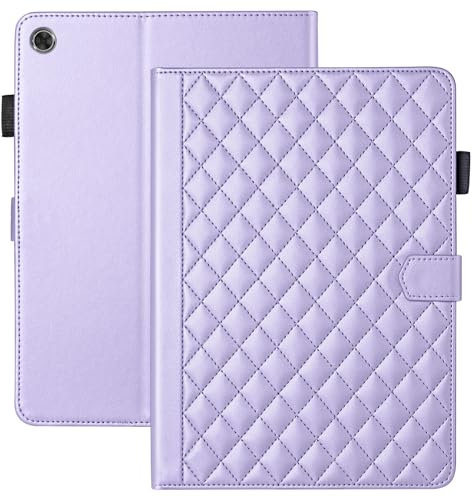 Vaitasy Coque pour Lenovo Tab M10 3rd Gen 10.1 Pouces 2022 TB-328FU/328XU Business Cuir PU Tablet Étui pour Lenovo M10 Gen 3 avec Fente pour Carte Fonction Stand Violet