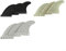 Lot de 437 ailerons pour planches de paddle et planches de surf, plastique nylon + construction 30 % fibre de verre (A)
