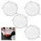Silicone Lids Food Covers,4 Pcs Silicone Stretch Lids,Reusable Food Covers Plastic Stretch,Round Food Grade Silicone Food Covers Suitable for Dishwasher and Refrigerator and Other Containers(9.5cm)