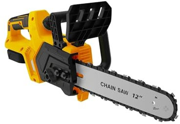 Brushless Chainsaw 12'' Cordless Electric Saw Rechargeable Saw Fit for Tree Cutting fit Makita 18v Battery(Tool Only)