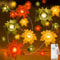 kolpop Herbst Lichterkette, 2m 20 Led Lichterkette Innen Batterie mit Timer, Ahornblätter Lichterketten Herbst Deko, Ahornblatt Fairy Lights für Ramadan, Halloween, Erntedankfest, Partys
