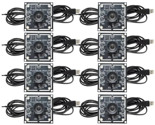 Lioggyet 8 Pz Modulo Telecamera 100 Gradi 1MP OV9732 1280x720 Driver USB Gratuito A Manuale, con da 3 Metri per WinXP/7/8/10