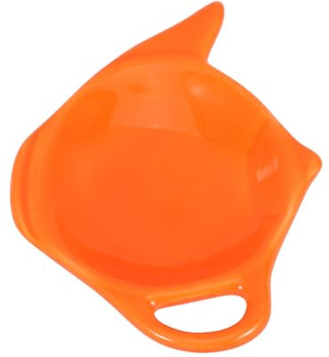 Didiseaon Ceramic Tea Bag Saucer Tea Bags Tea Can Tea Accessories for Women Tableware Rest Tea Bag Plate Cute Coasters Tea Bag Rest Dish Sachet Holders Tea Saucer Teabag Dish Orange Ceramics