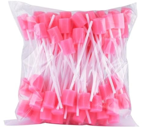 Strips Mundpflegestäbchen, Mundschwämme Zungenreiniger Einweg Steriler Wattestäbchen Ergonomisches Design, Für Zähne Und Zahnfleisch Plaque-Entfernung frischer Atem Strips Mundpflegestäbchen (2PCS)