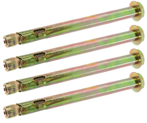 DOITOOL 4stücke Betonbefestiger Rändelbefestiger Aus Kohlenstoffstahl Bolzen Für Beton Massive Professionelle Befestigung Zum Einschlagen Mit Bolzenhülse