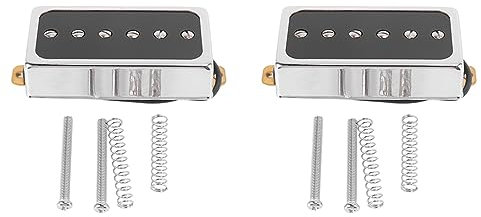 GIWFBQTR 2X Micro-Guitare électrique P90 Taille Humbucker Microphone Simple Bobine Pièces et Accessoires de Guitare-Pont