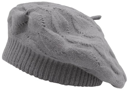 ZLYC Damen Baskenmütze Klassische Französischen Barette Einfarbig Beret | Damen Einfarbige Bequem Weich Warm Hüte im Künstler-Stil für Herbst und Winter,auf Reisen oder im Alltag
