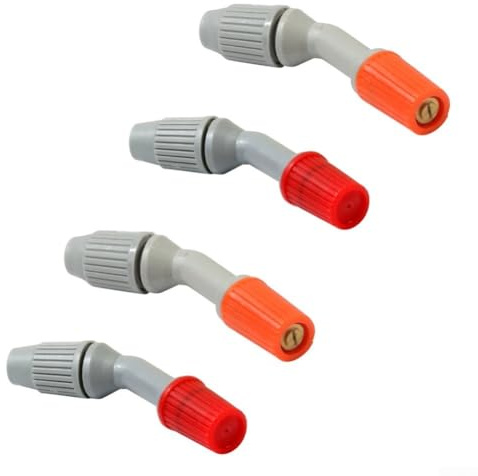 Boquillas de pulverización ajustables para sistema de riego de manguera de jardín, paquete de 4 que ofrecen un flujo de agua variable para un riego eficiente de plantas