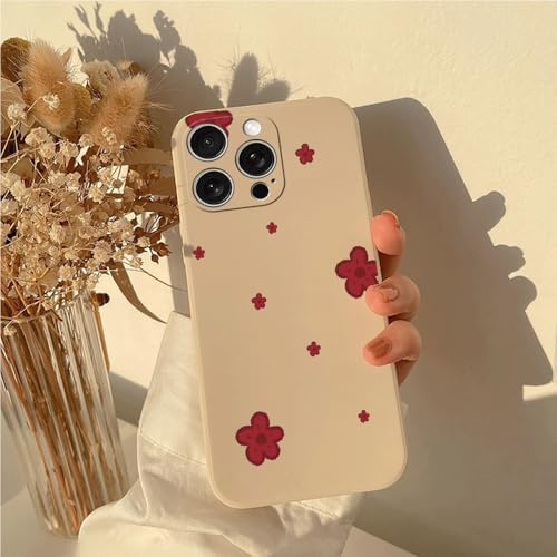 LIRASIRA Compatible with iphone 5/iphone 5s/iphone SE Cute Flower Soft Phone Case Shockproof