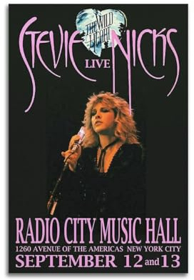 JTFCKH Stevie Nicks Rapper Musik signiert limitierte Albumcover-Drucke, Poster, Leinwand, Wandkunst, Zimmer, ästhetische Poster, Musik, Klassenzimmer, Schlafzimmer, Wanddekoration, Kunst, 30 x 45 cm