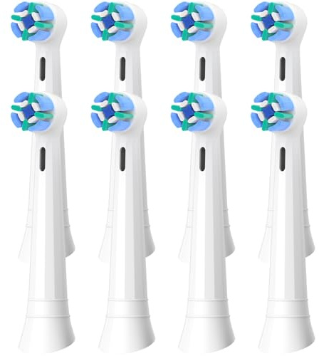 8er Sensiti IO Sanfte Reinigung Aufsteckbürsten Kompatibel mit Oral B iO Elektrischen Zahnbürstea, Sensitiv IO Zahnbürste Aufsätze Geeignet für Oral B iO 2/3/4/5/6/7/8/9/10(Grün)