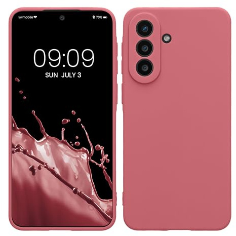 kwmobile Handyhülle für Samsung Galaxy A57 5G Hülle - weiches Handy Silikon Case - Schutzhülle Cover - Dark Rose