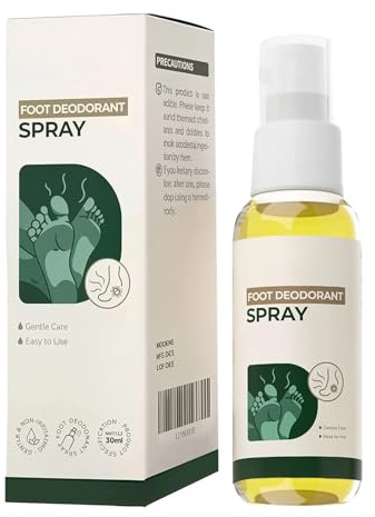 Odor Fußspray Milder Schweißschutz Schnellwirkend 30 Ml | Fußgeruch-Entferner-Spray Für alle Hauttypen, nach dem Sport, Outdoor, auf Reisen, beim Stehen, Gehen und Zuhause