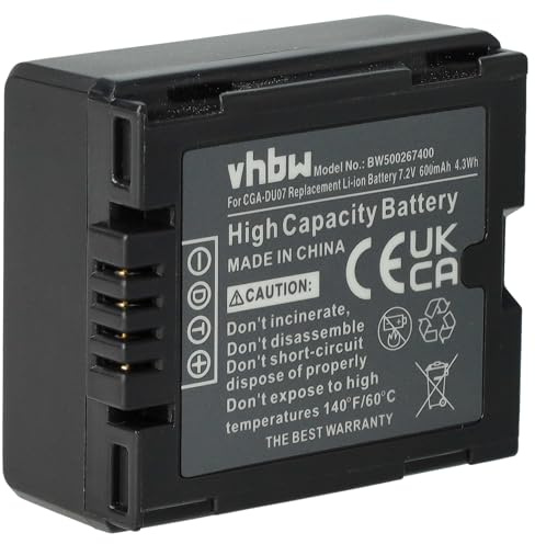 vhbw Akku kompatibel mit Panasonic PV-GS50