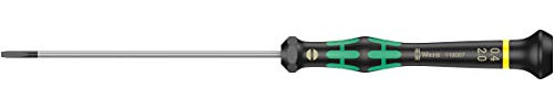 Wera 05117995001 2035 Tournevis électronicien pour vis à fente, 0.50 x 3.0 x 50 mm, Noir/vert