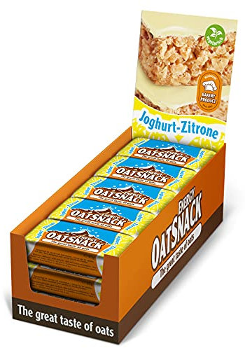 EnergyOatSnack Joghurt-Zitrone (15x65g) | Kohlenhydrat Energieriegel mit Haferflocken für Sport & Freizeit | Langanhaltende Energie & leckerer Geschmack | Handgemacht & Veggie | Das Original