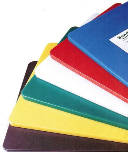 Colour Coded Chopping Boards 18 x 12 x 1/2 (Complete Set of 6)