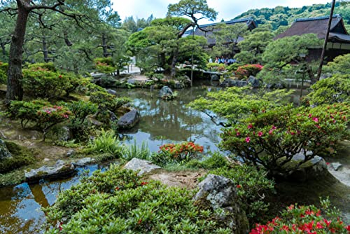 hansepuzzle 24781 - Japanischer Garten Puzzle 2000 Teile - Natur Motiv mit hochwertiger Aufbewahrung: Kartonbox und wiederverschließbarem Beutel - Format 90 × 60 cm