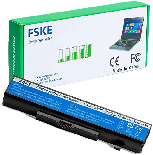 FSKE Akku für Lenovo 0A36311 L11S6Y01 L11L6Y01 L11M6Y01 L11S6F01,V380 G700 Z580 G400 Y480 G580 Z380 G500 G510 G710 N580 V480 G410 P580 P585 G405 G505 Notebook Battery, 10.8V 5000mAh 6-Zelle