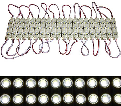LED Module +- Netzteil - Tageslicht weiß 6500K - 12V - 3x 5730 SMD (50x ohne Netzteil)