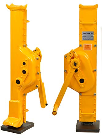 Pro-Lift-Werkzeuge Stahlwinde 5t Stockwinde mit Ratschen-Kurbel Fußhöhe 75 mm Low Steel Jack Handwinde Winde 5000kg