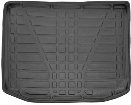 SCOUTT | Kofferraumwanne Laderaumwanne Kompatibel mit ASX 2010-2023, mit Hoher Rand, Kofferraum-Schutzmatte, Geriffelt, Aufrollbar