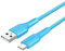 SHULIANCABLE Câble USB Type C, Nylon Tressé Charge Rapide et Synchro Compatible pour Samsung Galaxy S20/10/9/8,Huawei (2M, Blue)
