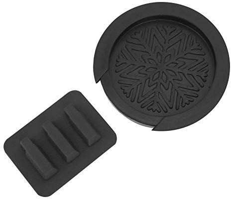 Gitarre Dämpferkissen + Schalllochabdeckung Soundhole Feedback Buffer Cover Gitarre Akustische Instrumente Zubehör (Schwarz) Wooden guitar parts