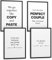Papierschmiede® Premium Spruchposter Set 4er DIN A3 (30x42 cm) Motiv: Funny Couple, Pärchen Liebe Beziehung, Typografie Bilder Wohnzimmer Schlafzimmer ohne Rahmen