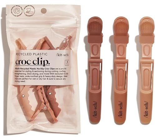 Kitsch Krokodilklemmen für Haare, Alligator-Haarspangen zum Stylen, Rollenclips für Lockenwickler, Haarwerkzeuge, Volumen-Haarspangen für Make-up, rosa Haarschmuck für Frauen, 3 Stück, mehrfarbig