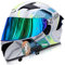 SDFGDFD Bluetooth Motorradhelm Integralhelm Motorradhelm Mopedhelm Comfort, Integralhelm mit Sonnenblende ECE/DOT-zugelassen Motorrad-Integralhelm