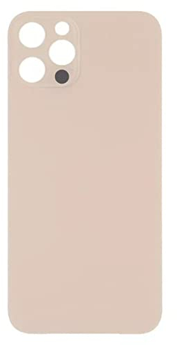fonefunshop Compatible con iPhone 13 Pro Max con parte trasera de cristal liso en oro