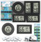 Vaikby Mini Digital Thermometer Hygrometer innen 5 Stück, raumthermometer zimmerthermometer temperatur und luftfeuchtigkeitsmesser, Großes LCD-Display für Innenraum, Babyraum, Wohnzimmer, Büro