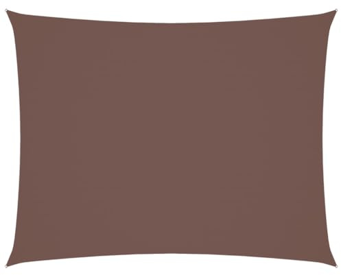 vidaXL Sonnensegel Oxford-Gewebe Rechteckig 3x4 m Braun