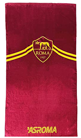 hermet A.S. Roma, Strandtuch, Frottee, 100% Baumwolle, 90 x 170 cm, offizielles Produkt