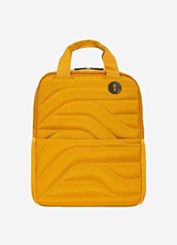 Bric's Reise-Rucksack Kollektion Ulisse B|Y, mit Trolley-Griffschlaufe. Laptop-Rucksack, PC-Tasche, Wasserabweisendes Material, Maße: 28x37x14, Mango