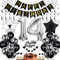 14. Geburtstag Dekoration,Schwarz Tortendeko Geburtstag 14 Jahre Junge,Black and White Party Deko,14 Geburtstag Mädchen Junge,Tortendeko 14. Geburtstag Junge Mädchen,Geburtstagsdeko 14 Jahre Mädchen